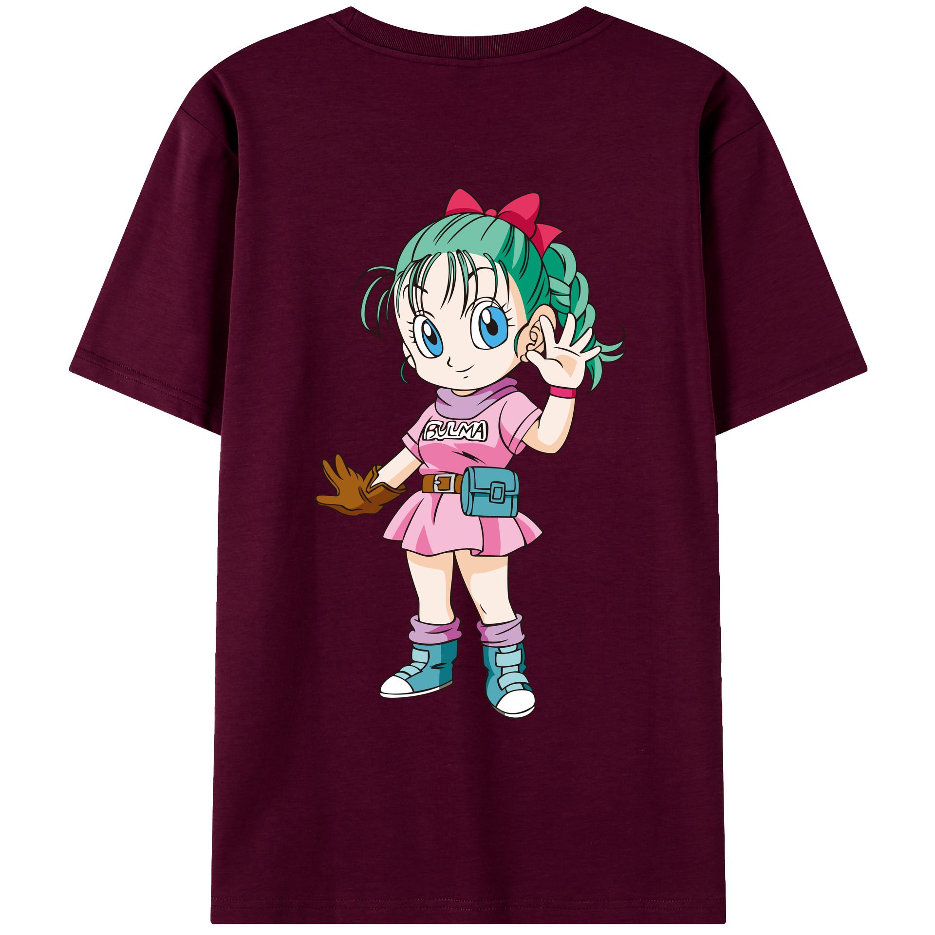 （画像用） ドラゴンボール ブルマ DRAGON BALL Bulma レディース半袖Tシャツ(バックプリント)